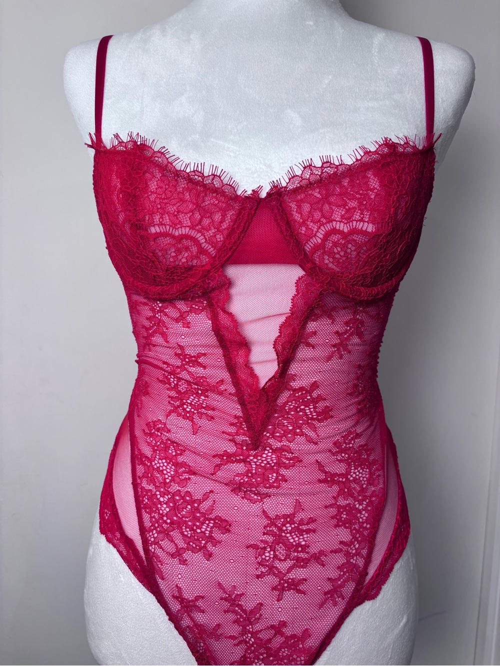 Victoria's Secret Red Lace Teddy